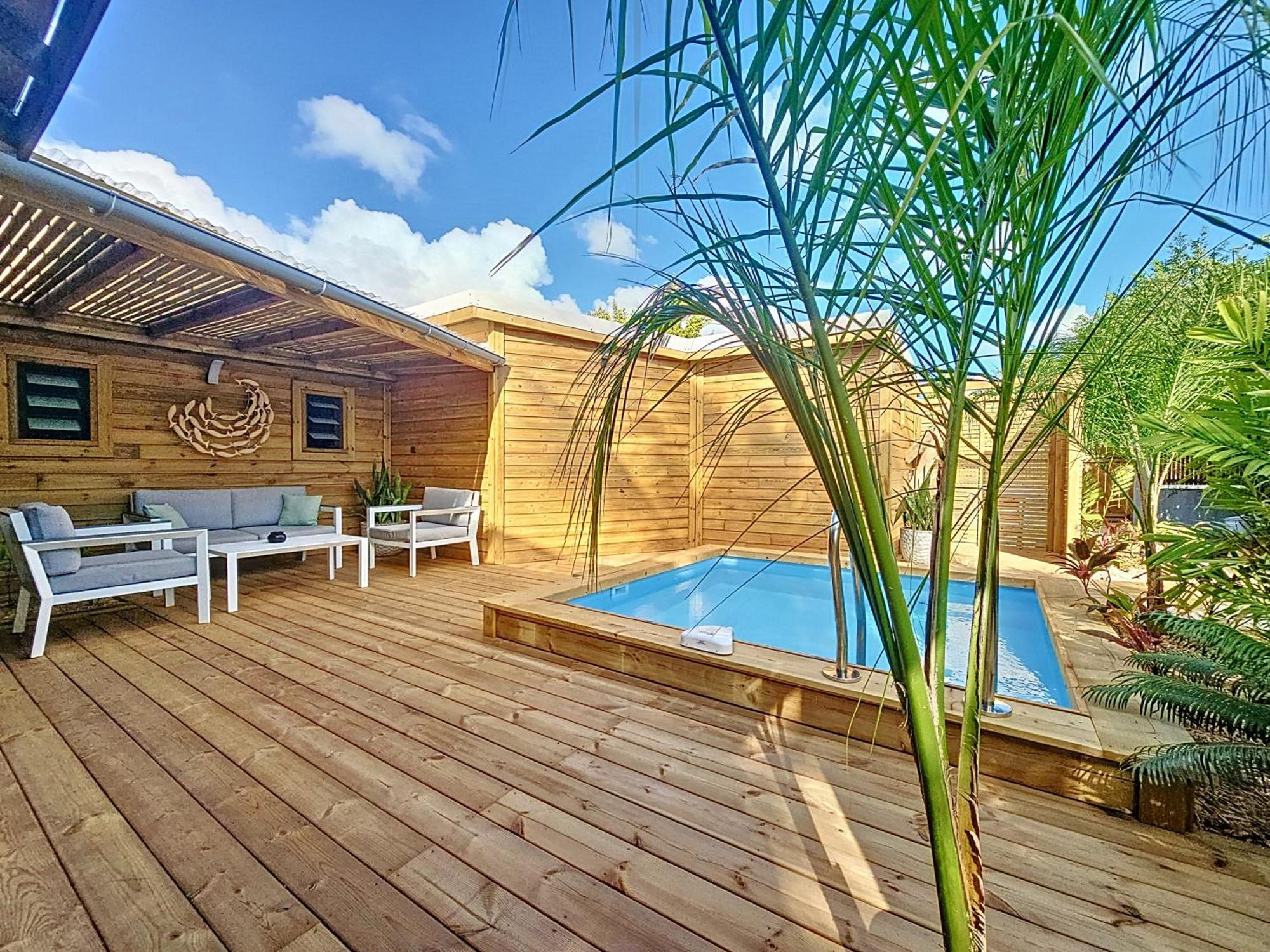 Villa L'Anjou Creole A Sainte Anne En Guadeloupe Avec Piscine Privee Et 2 Chambres Pour 4 Personnes 外观 照片