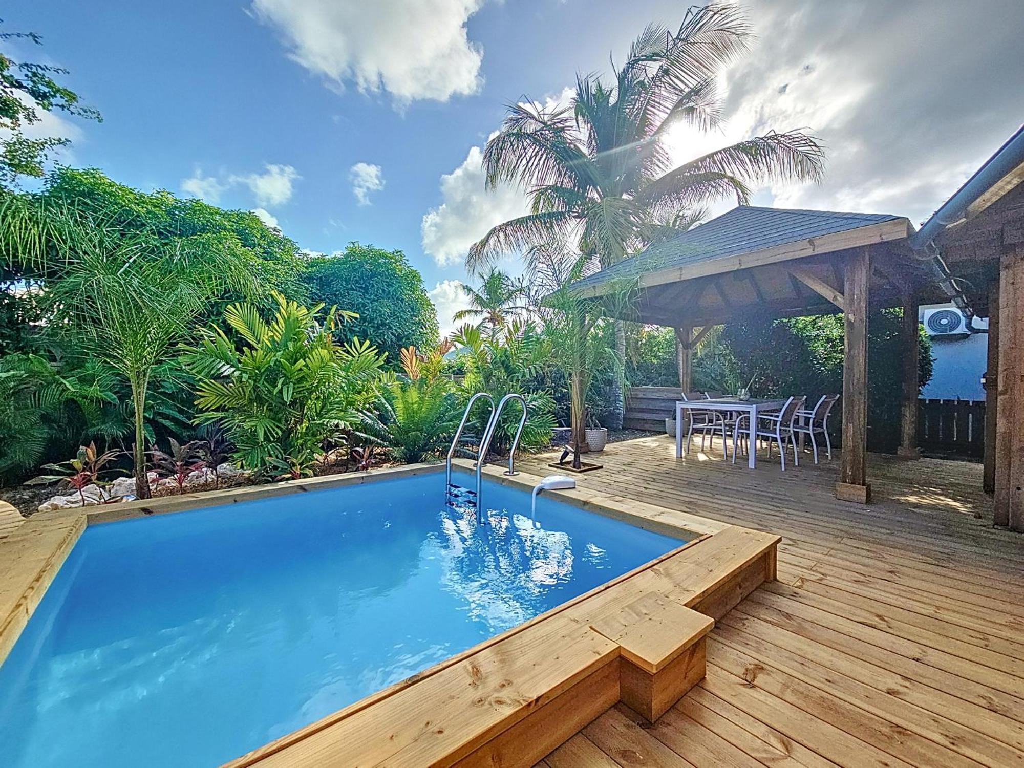 Villa L'Anjou Creole A Sainte Anne En Guadeloupe Avec Piscine Privee Et 2 Chambres Pour 4 Personnes 外观 照片